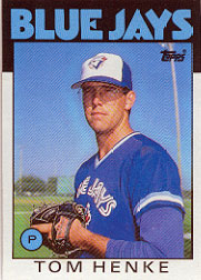 1986 Topps Baseball Cards      333     Tom Henke